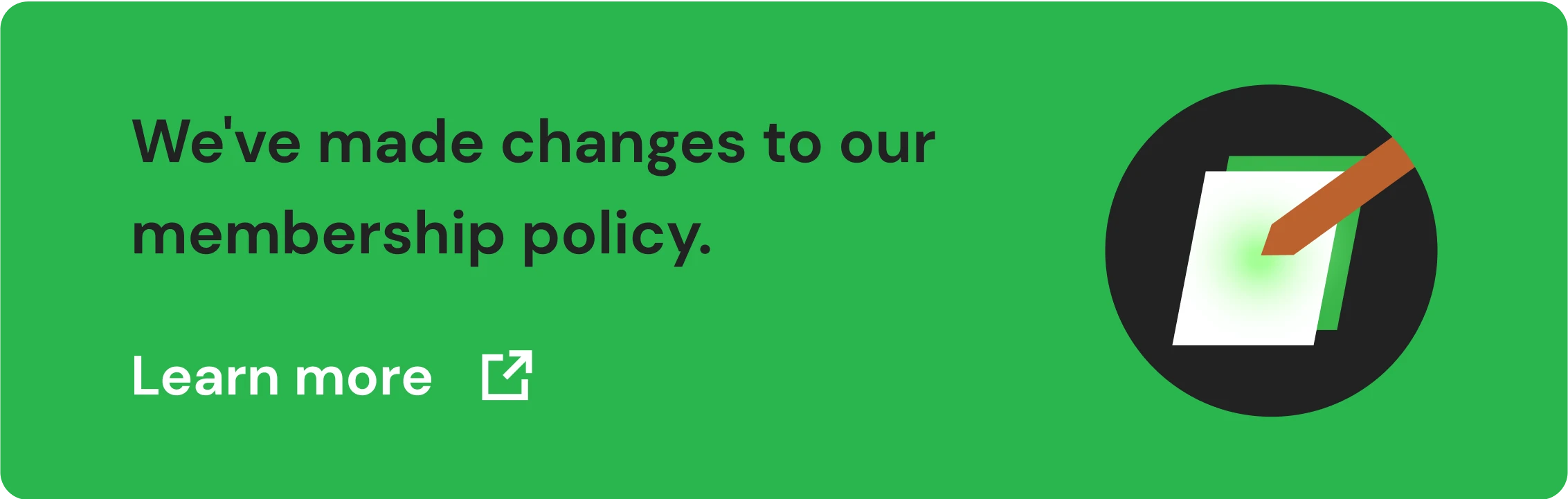 Change our membership policy