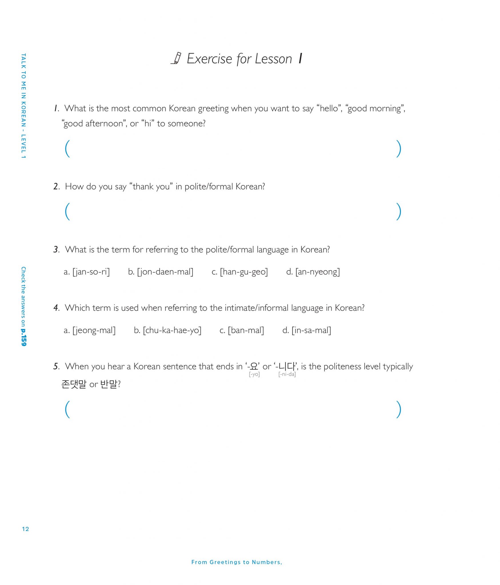 [eBook] Talk To Me In Korean Textbook Level 1 Learn